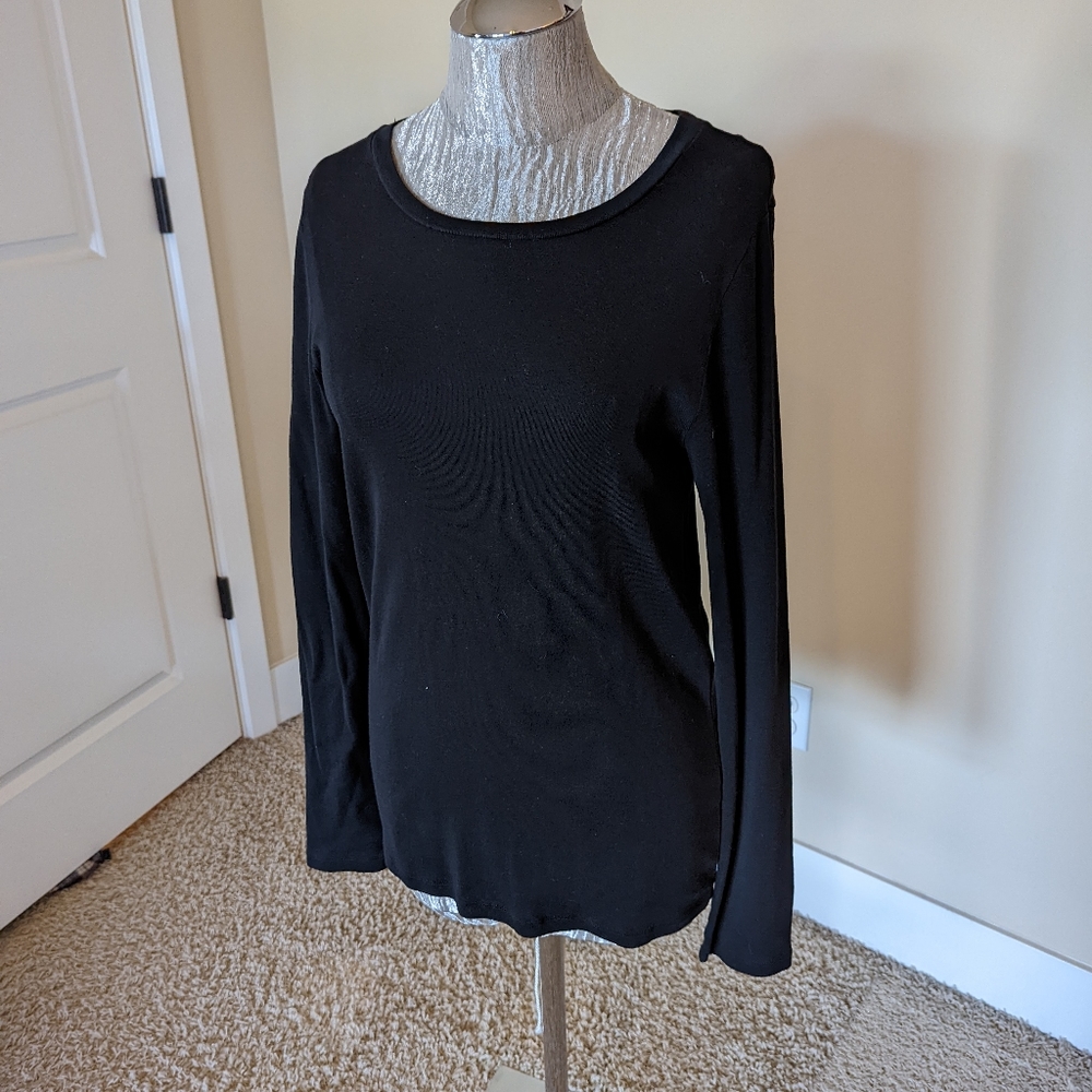 Navy J.Crew Perfect Fit long sleeved tee - Picture 1 of 3